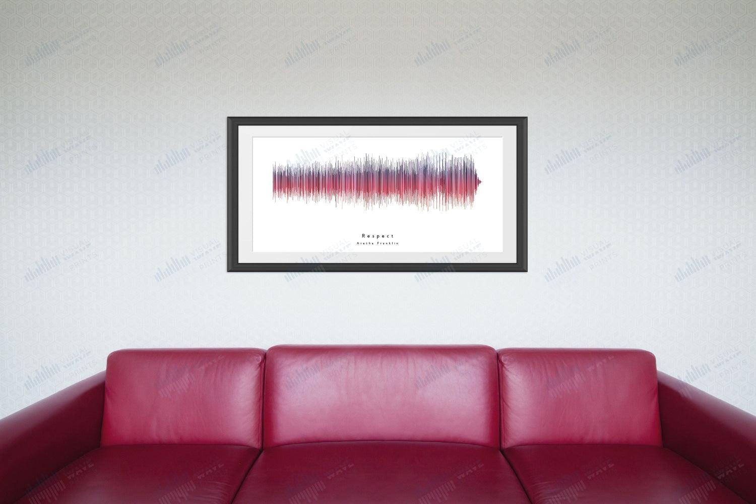 Respect by Aretha Franklin - Visual Wave Prints