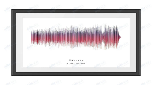 Respect by Aretha Franklin - Visual Wave Prints