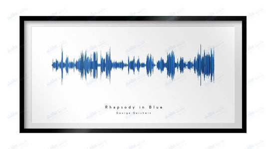 Rhapsody in Blue by George Gershwin - Visual Wave Prints
