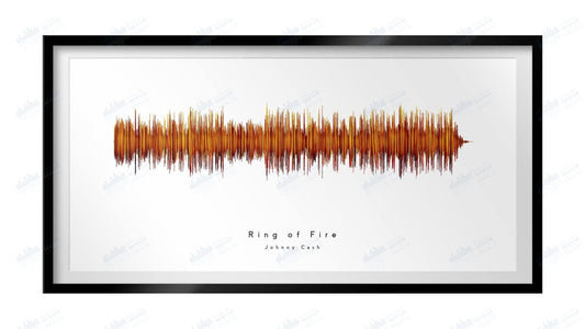 Ring of Fire by Johnny Cash - Visual Wave Prints