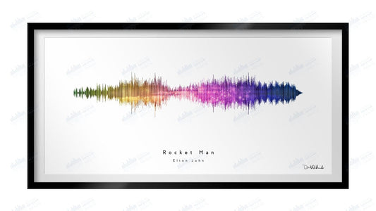 Rocket Man by Elton John - Visual Wave Prints