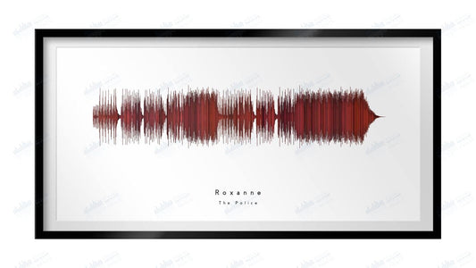 Roxanne by The Police - Visual Wave Prints