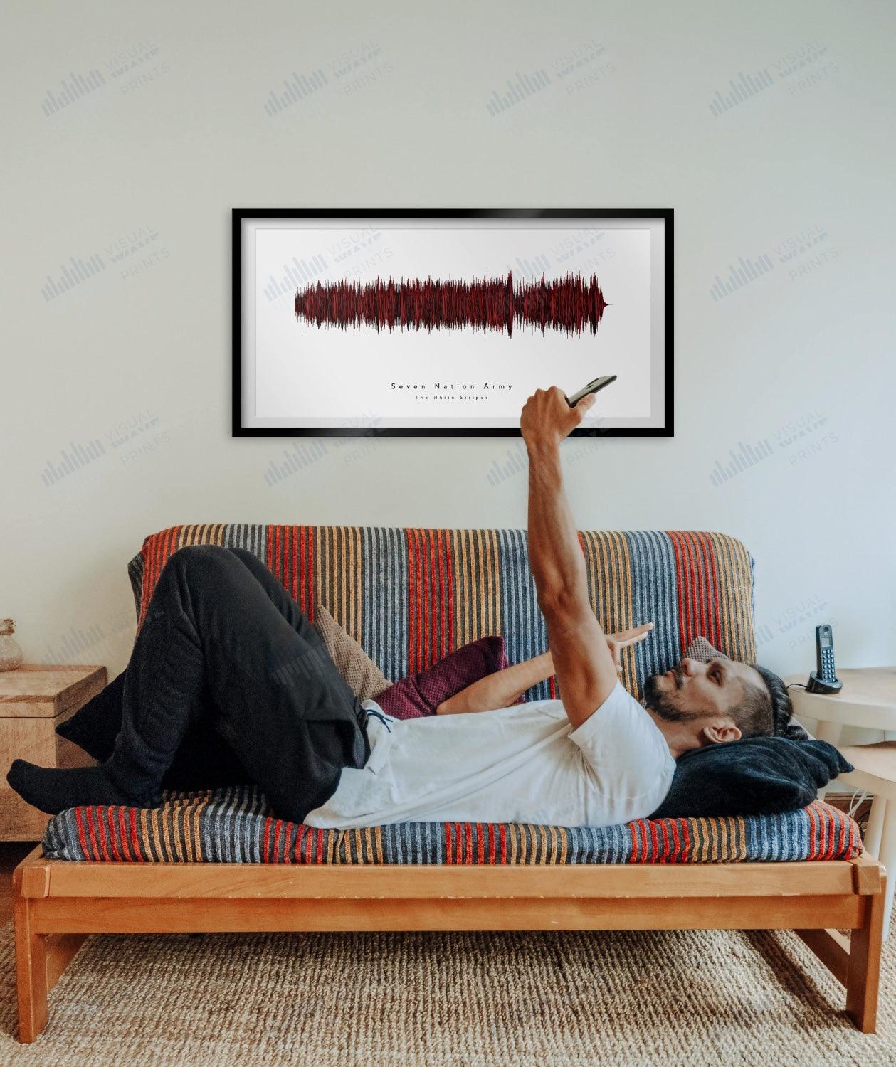 Seven Nation Army by The White Stripes - Visual Wave Prints