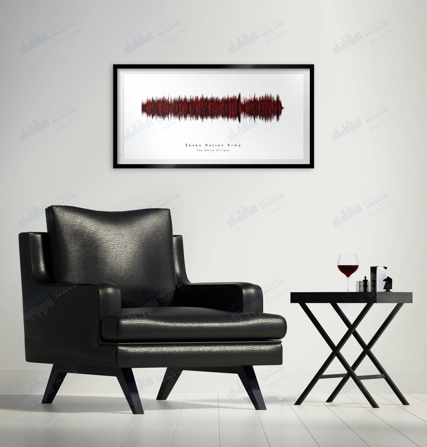 Seven Nation Army by The White Stripes - Visual Wave Prints
