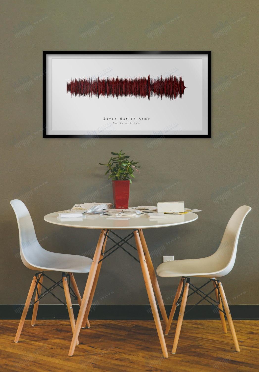 Seven Nation Army by The White Stripes - Visual Wave Prints