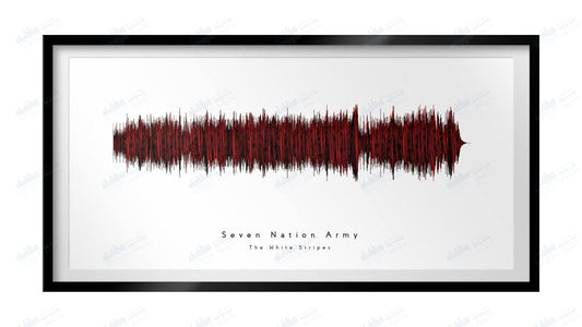 Seven Nation Army by The White Stripes - Visual Wave Prints