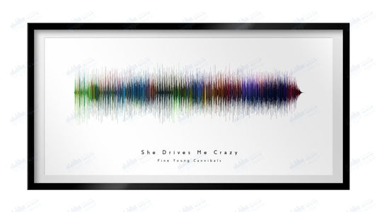 She Drives Me Crazy by Fine Young Cannibals - Visual Wave Prints