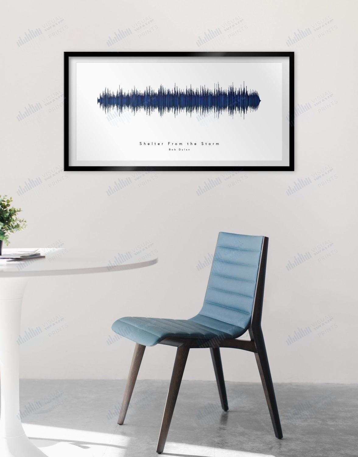 Shelter From the Storm by Bob Dylan - Visual Wave Prints