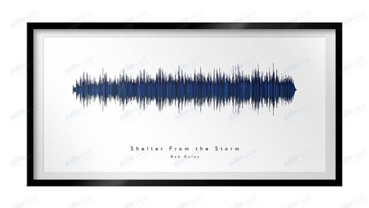 Shelter From the Storm by Bob Dylan - Visual Wave Prints