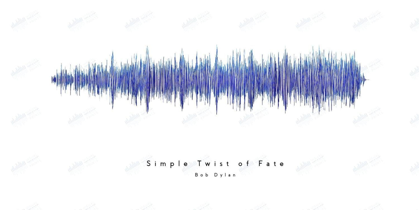 Simple Twist of Fate by Bob Dylan - Visual Wave Prints