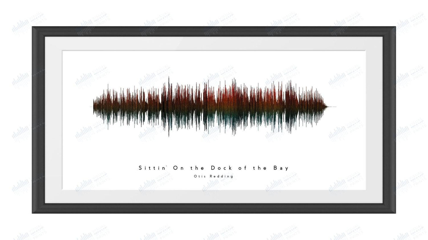 Sittin' on the Dock of the Bay by Otis Redding - Visual Wave Prints