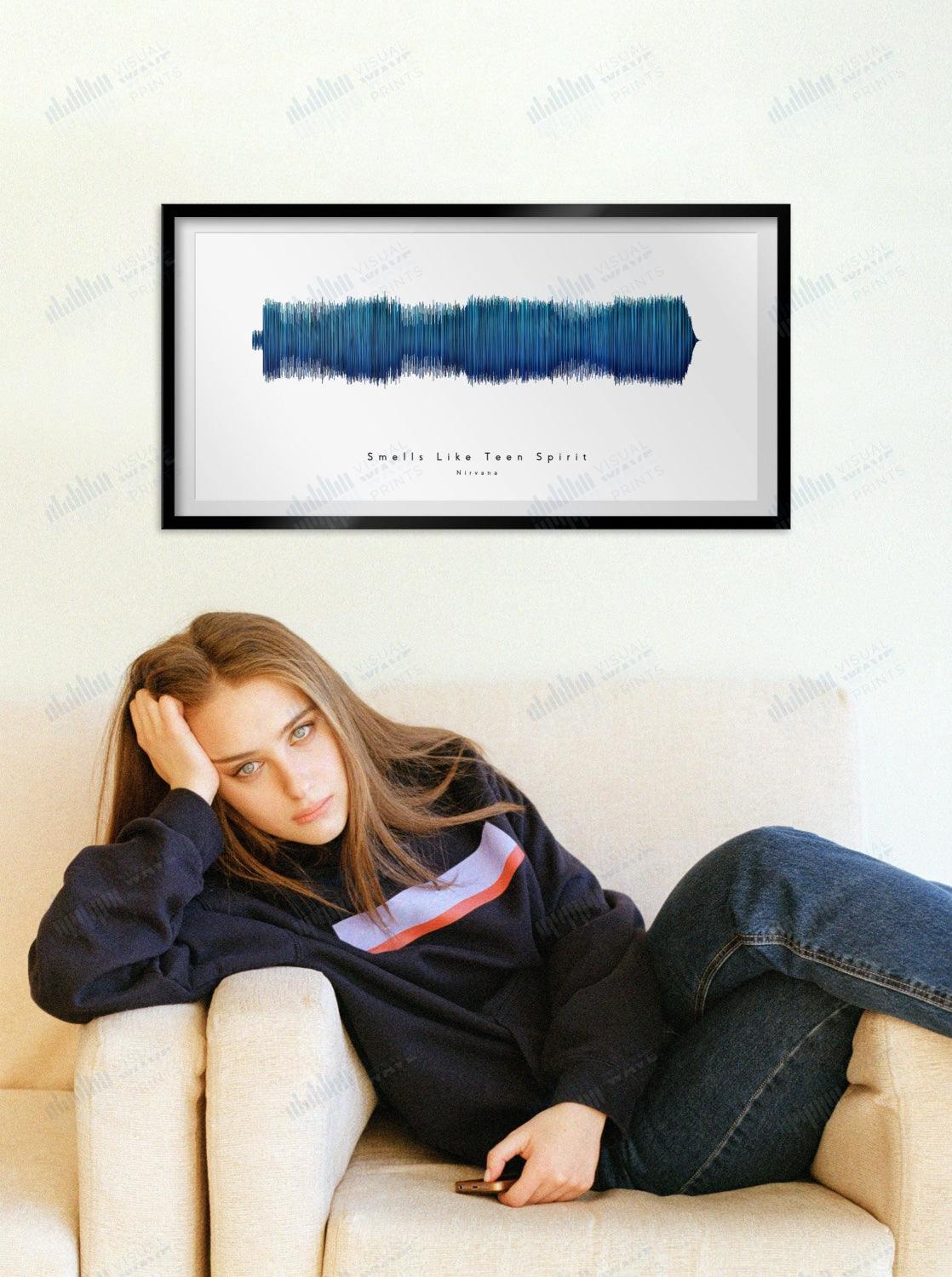 Smells Like Teen Spirit by Nirvana - Visual Wave Prints