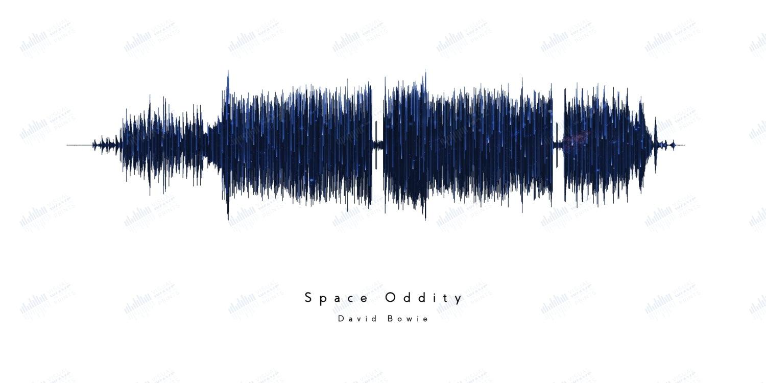 Space Oddity by David Bowie - Visual Wave Prints