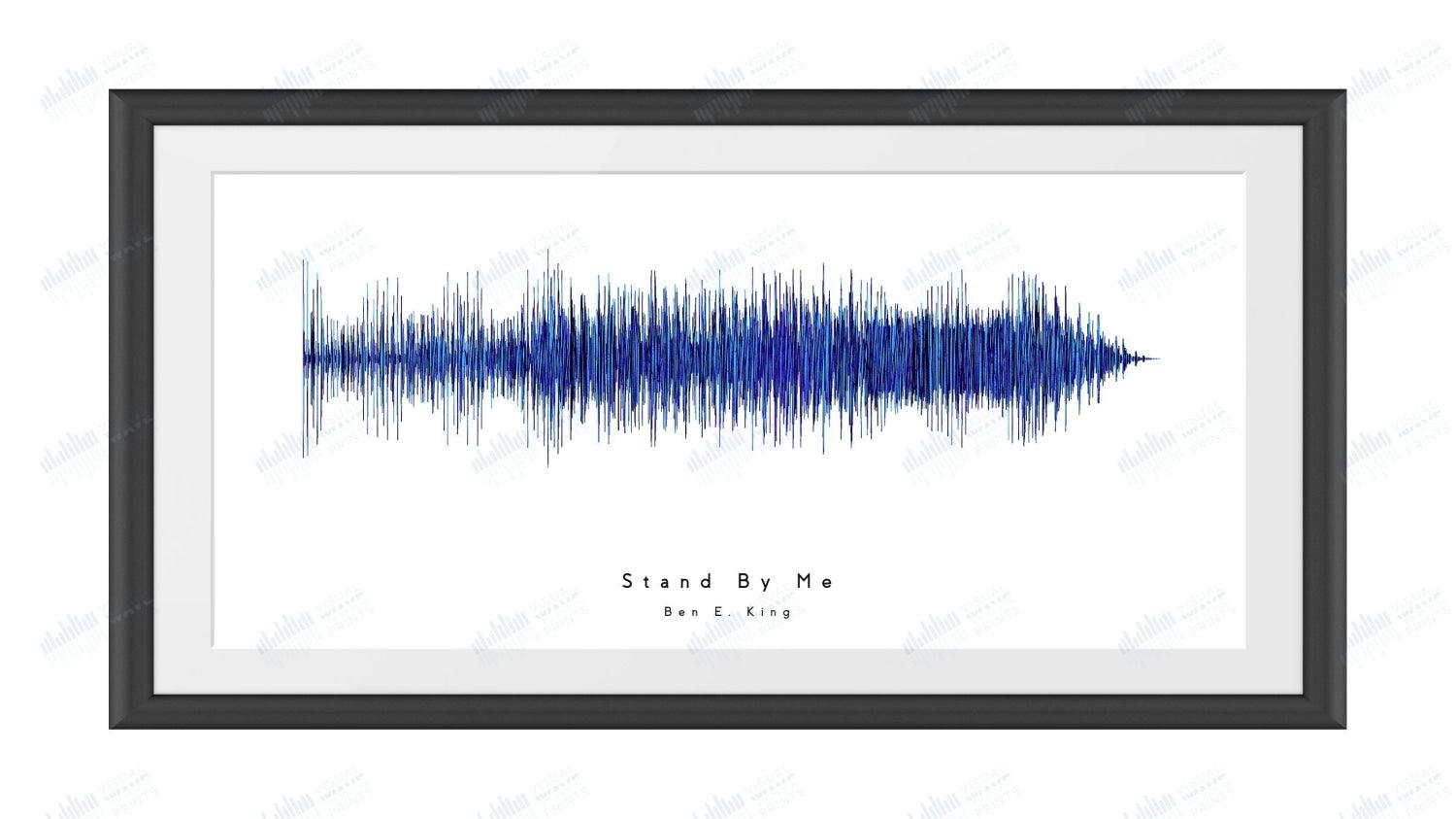 Stand By Me by Ben E. King - Visual Wave Prints