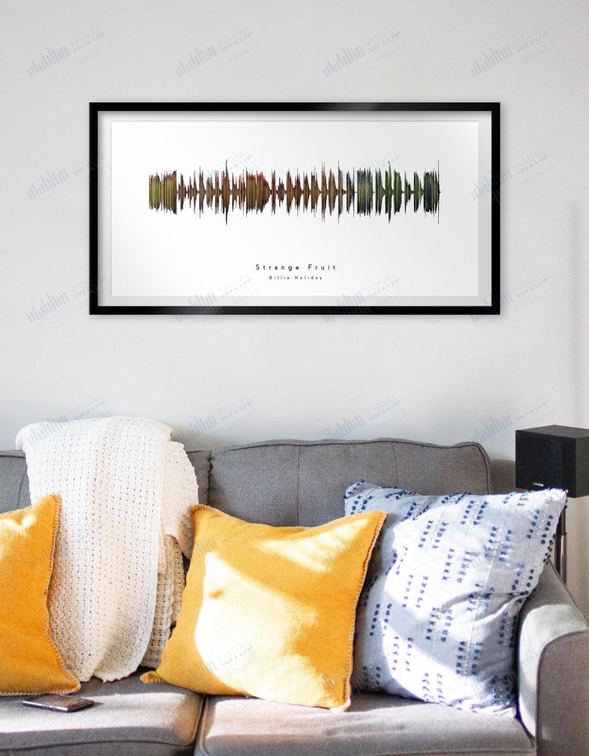 Strange Fruit by Billie Holiday - Visual Wave Prints