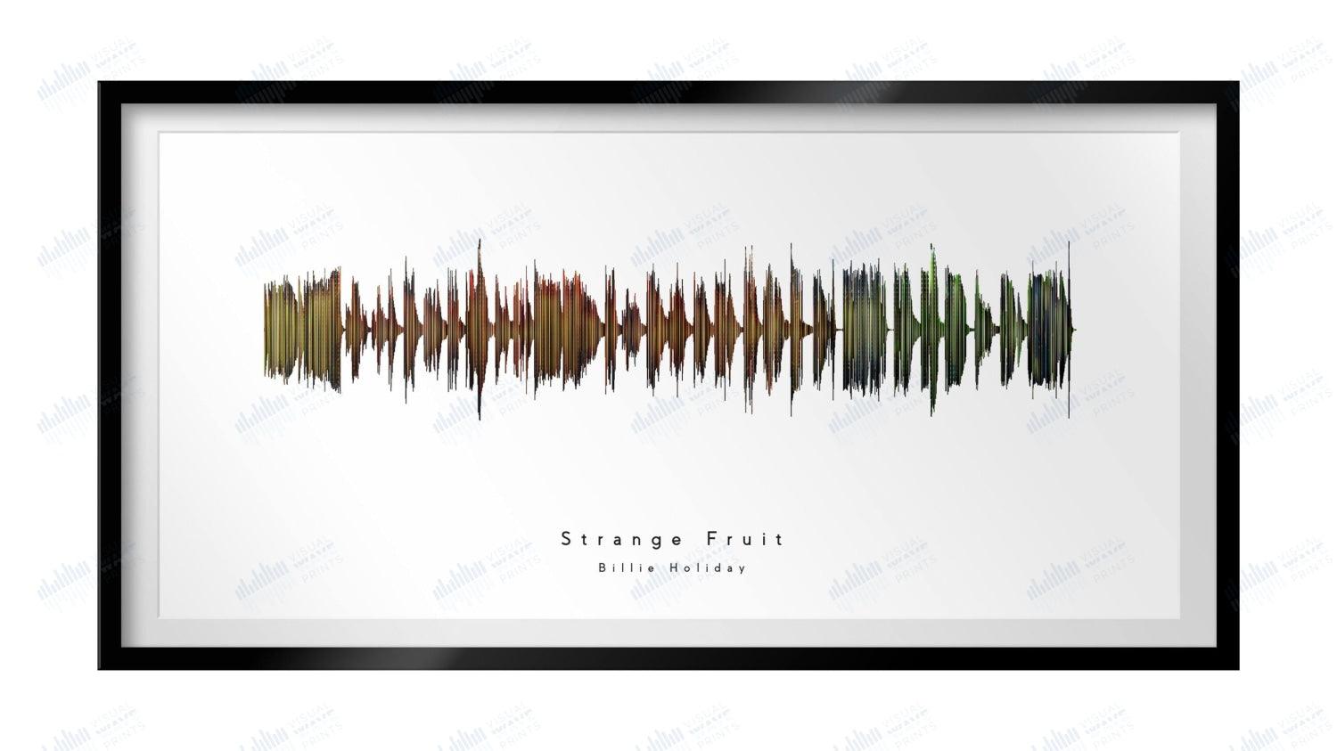 Strange Fruit by Billie Holiday - Visual Wave Prints