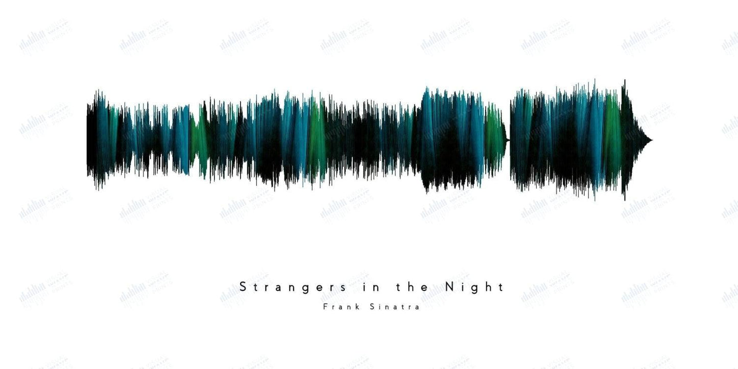 Strangers In the Night by Frank Sinatra - Visual Wave Prints