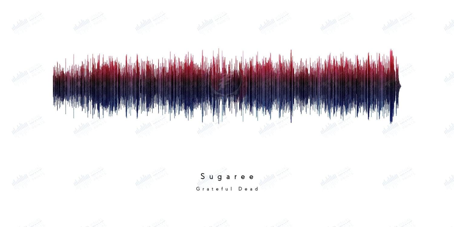 Sugaree by The Grateful Dead - Visual Wave Prints