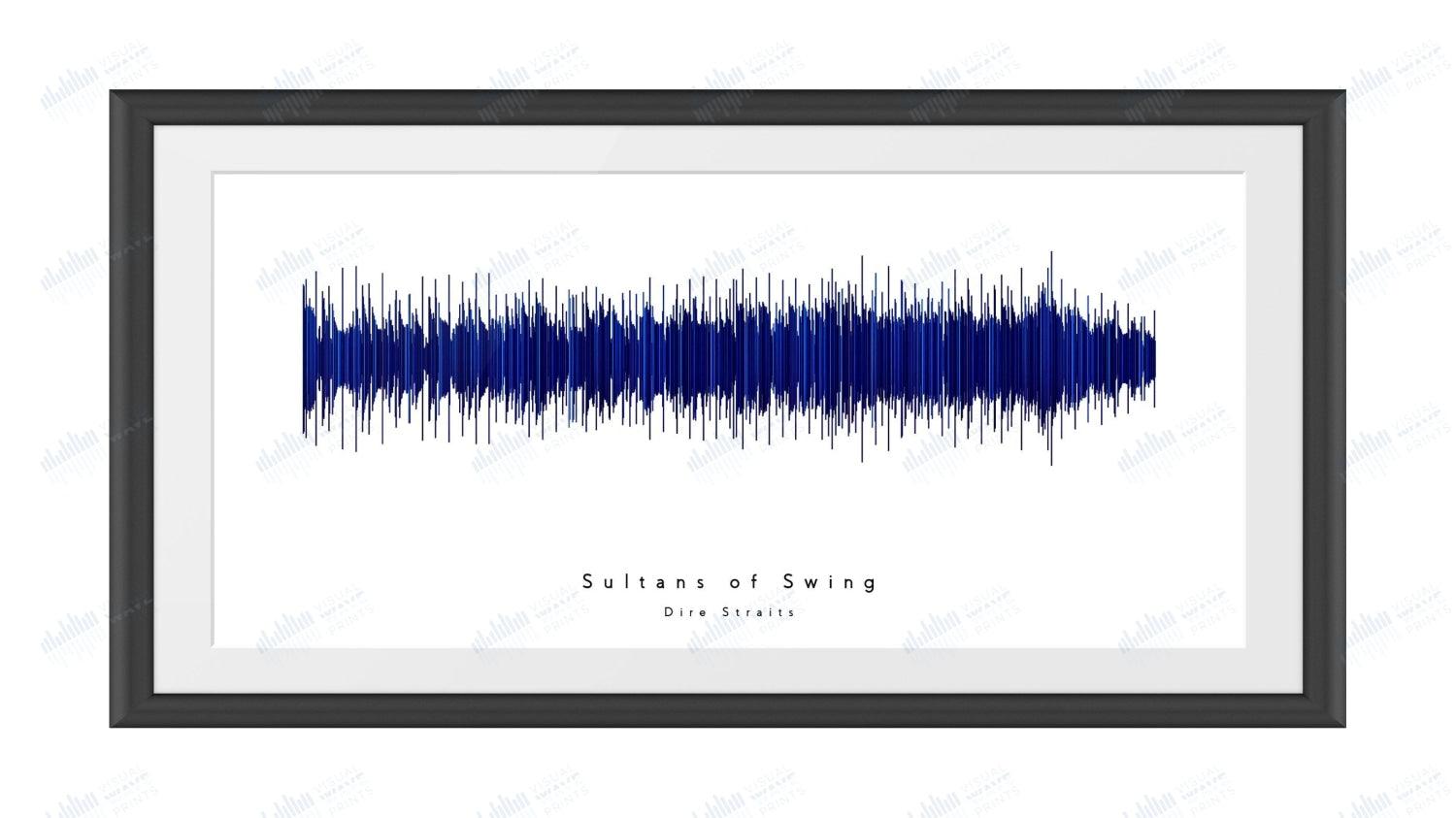 Sultans of Swing by Dire Straits - Visual Wave Prints