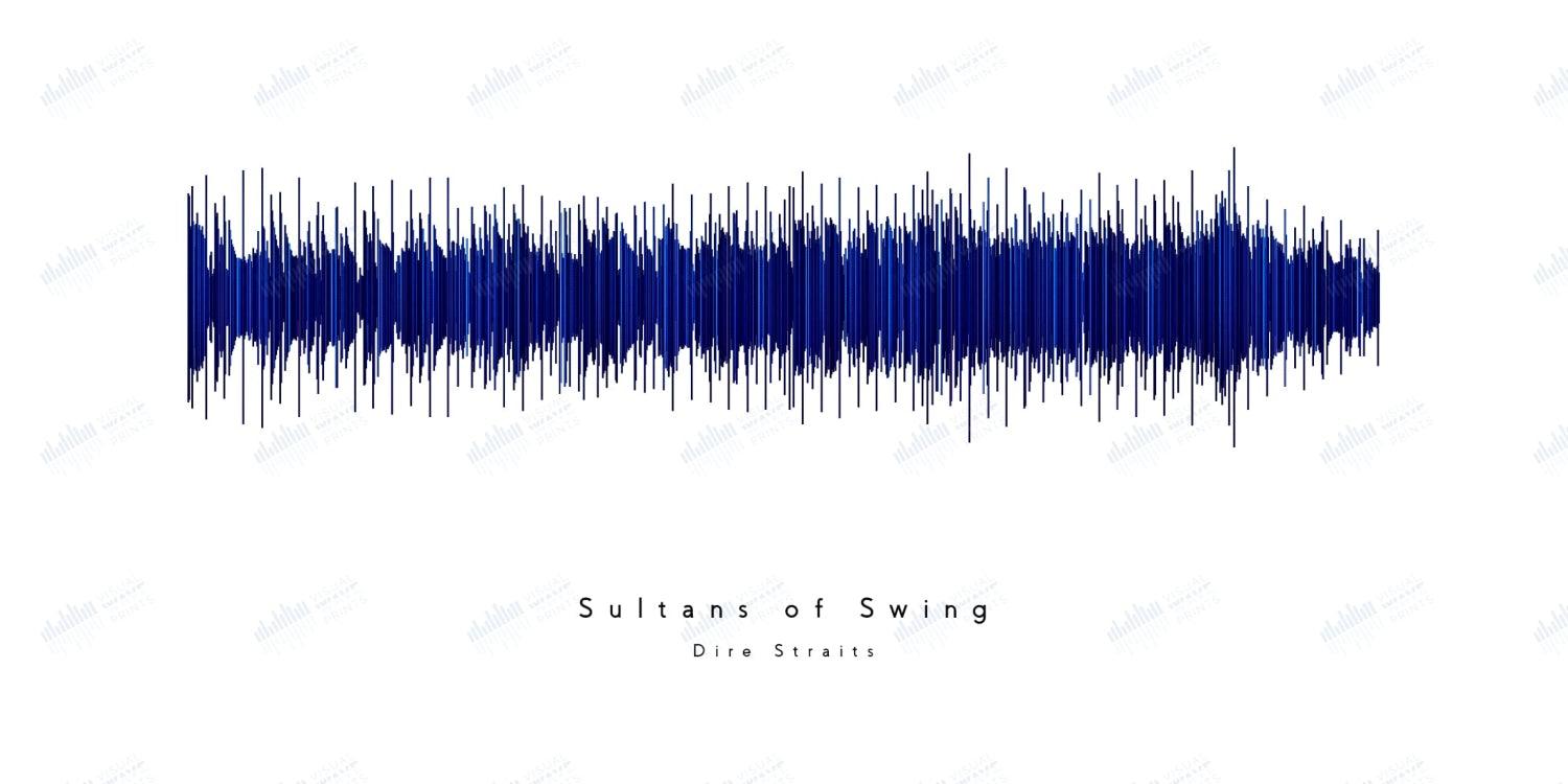 Sultans of Swing by Dire Straits - Visual Wave Prints