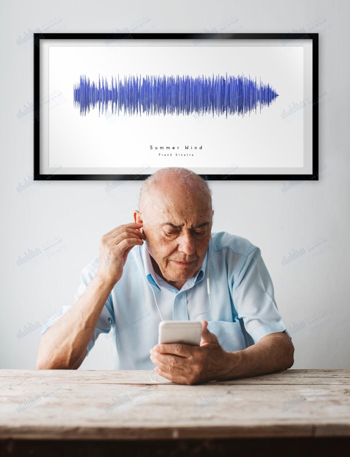 Summer Wind by Frank Sinatra - Visual Wave Prints