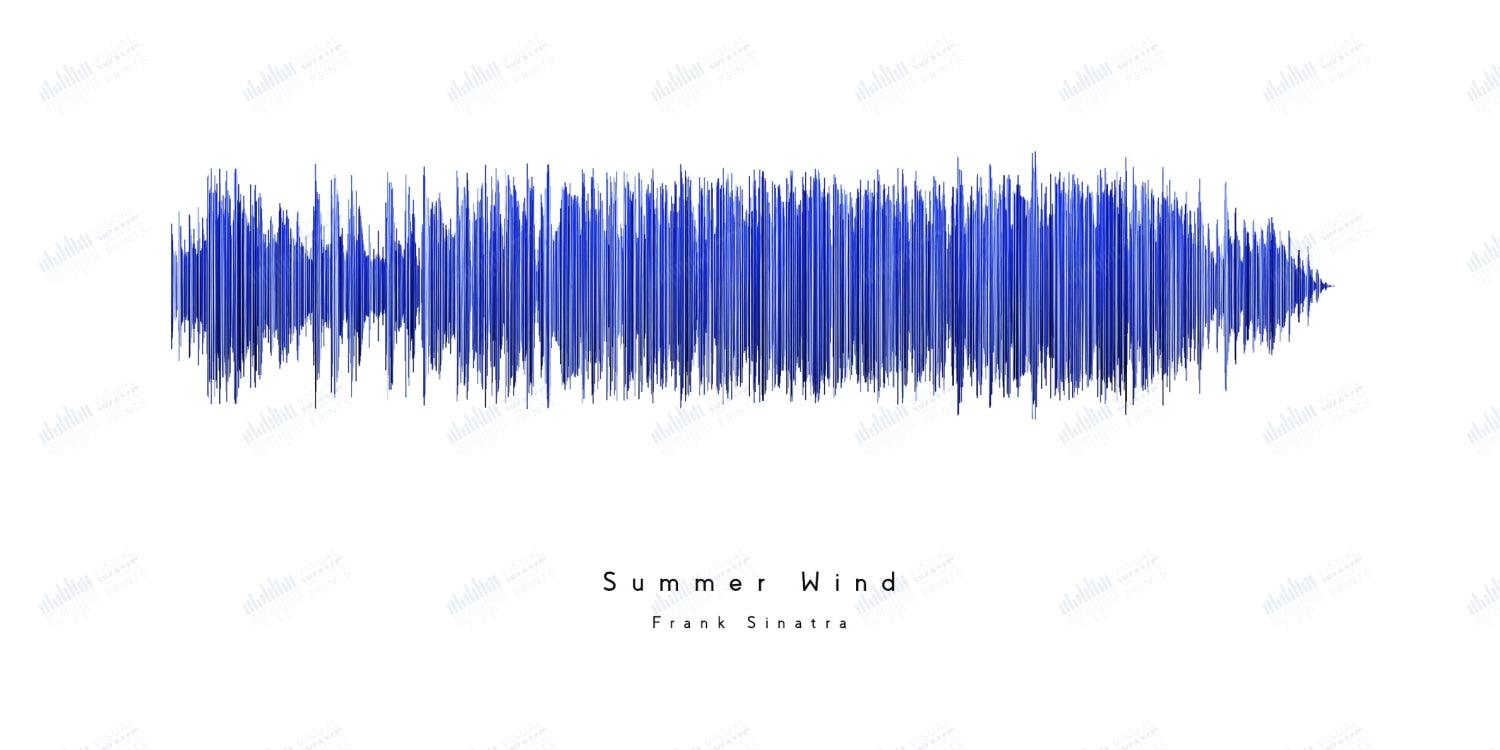 Summer Wind by Frank Sinatra - Visual Wave Prints