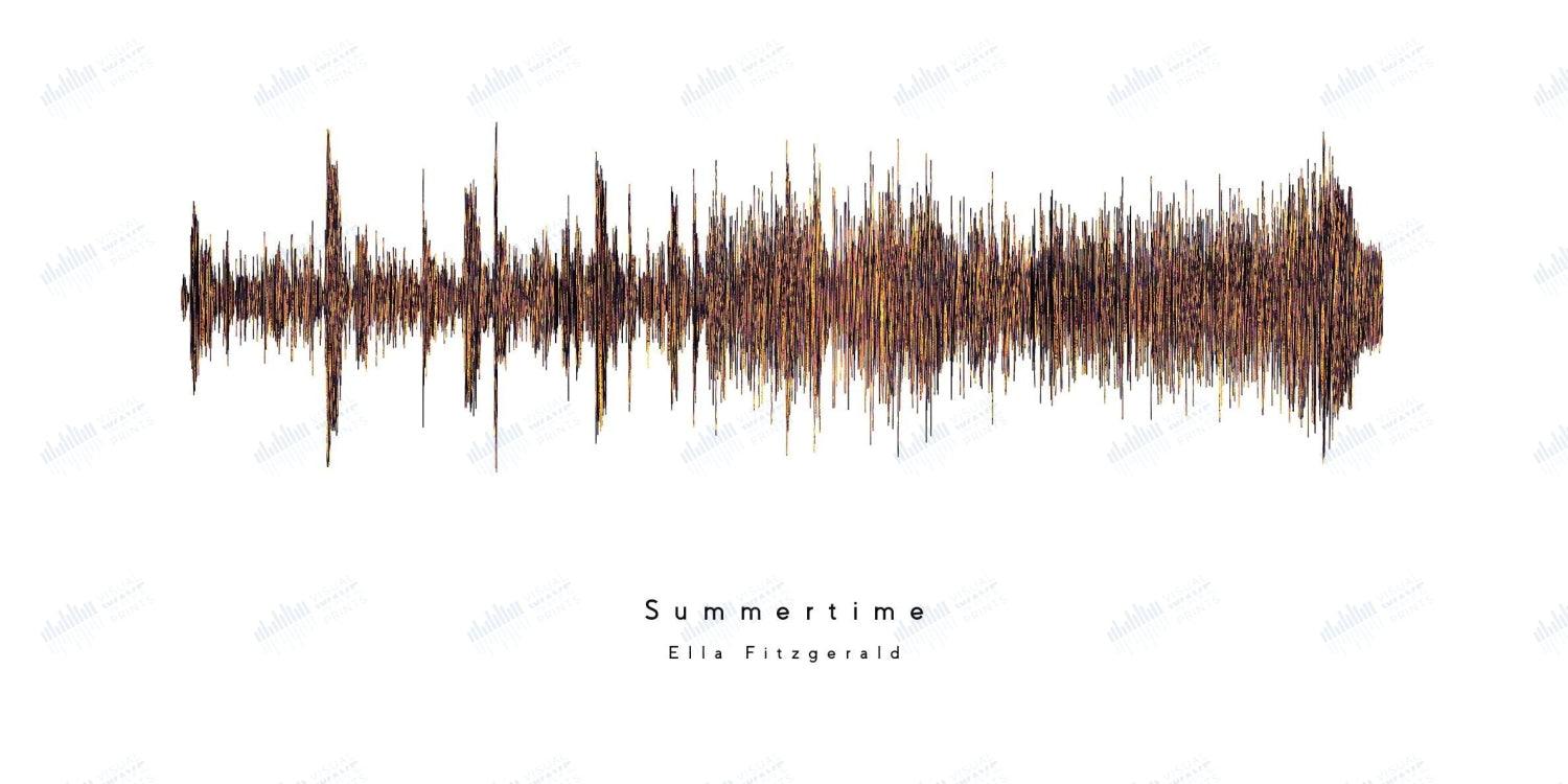 Summertime by Ella Fitzgerald - Visual Wave Prints