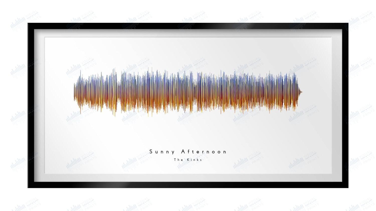 Sunny Afternoon by The Kinks - Visual Wave Prints