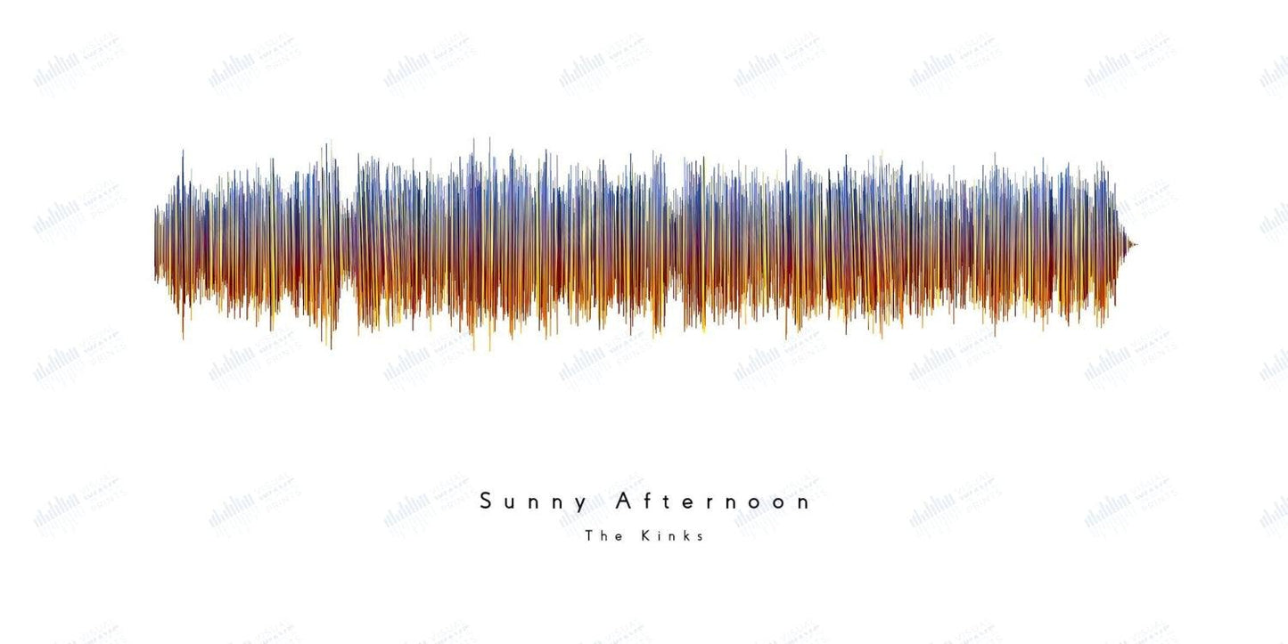 Sunny Afternoon by The Kinks - Visual Wave Prints