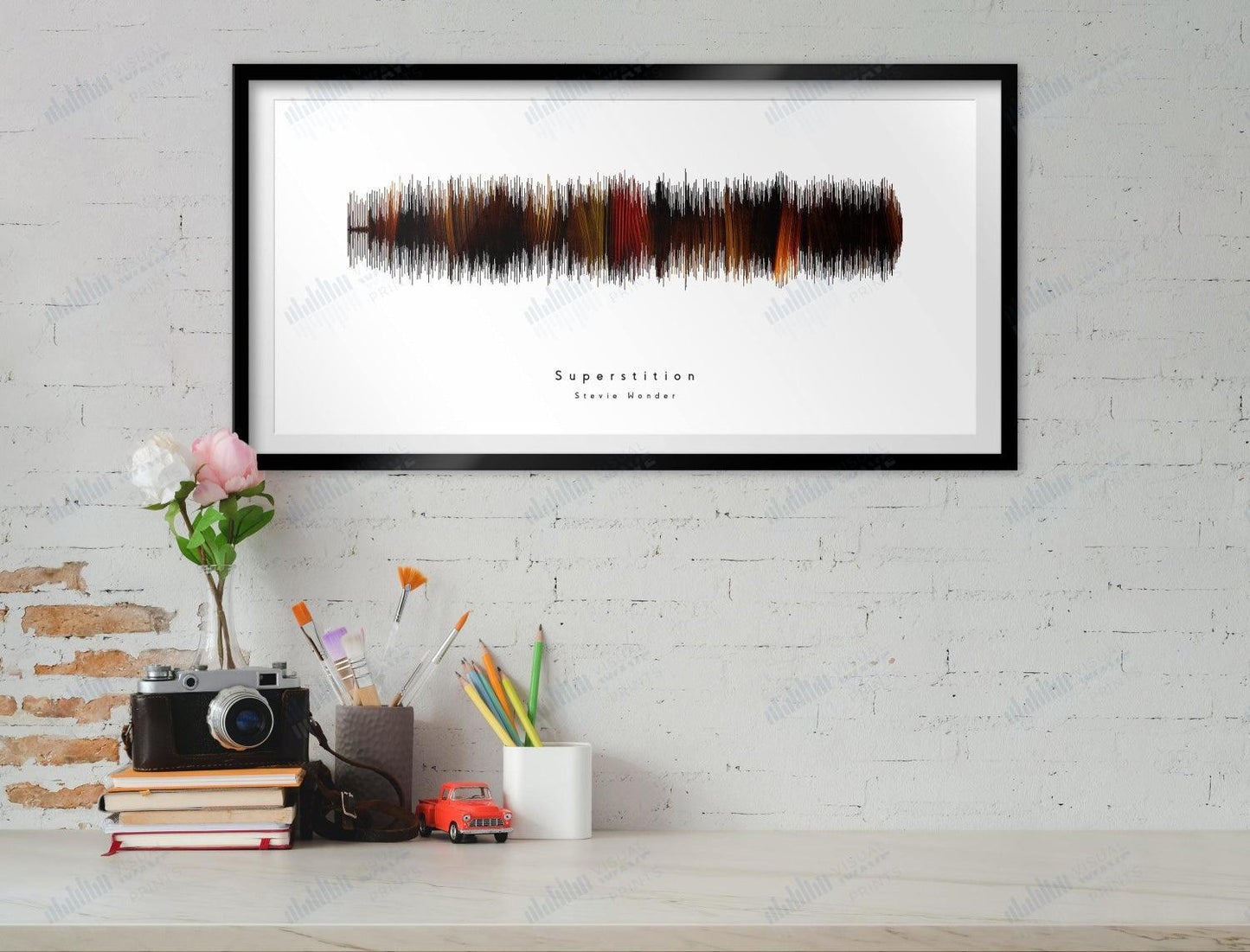 Superstition by Stevie Wonder - Visual Wave Prints