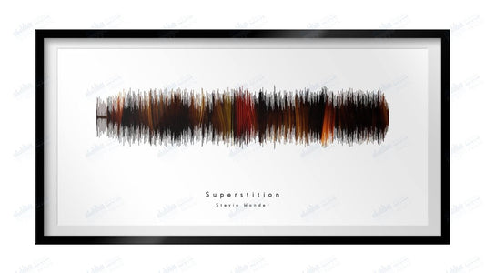 Superstition by Stevie Wonder - Visual Wave Prints