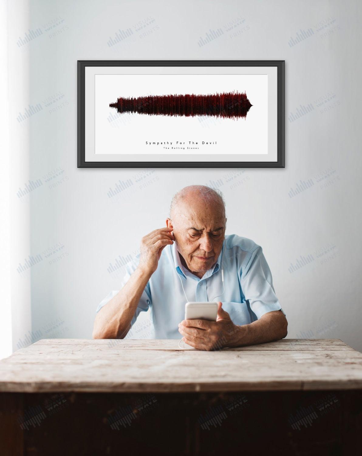 Sympathy for the Devil by The Rolling Stones - Visual Wave Prints
