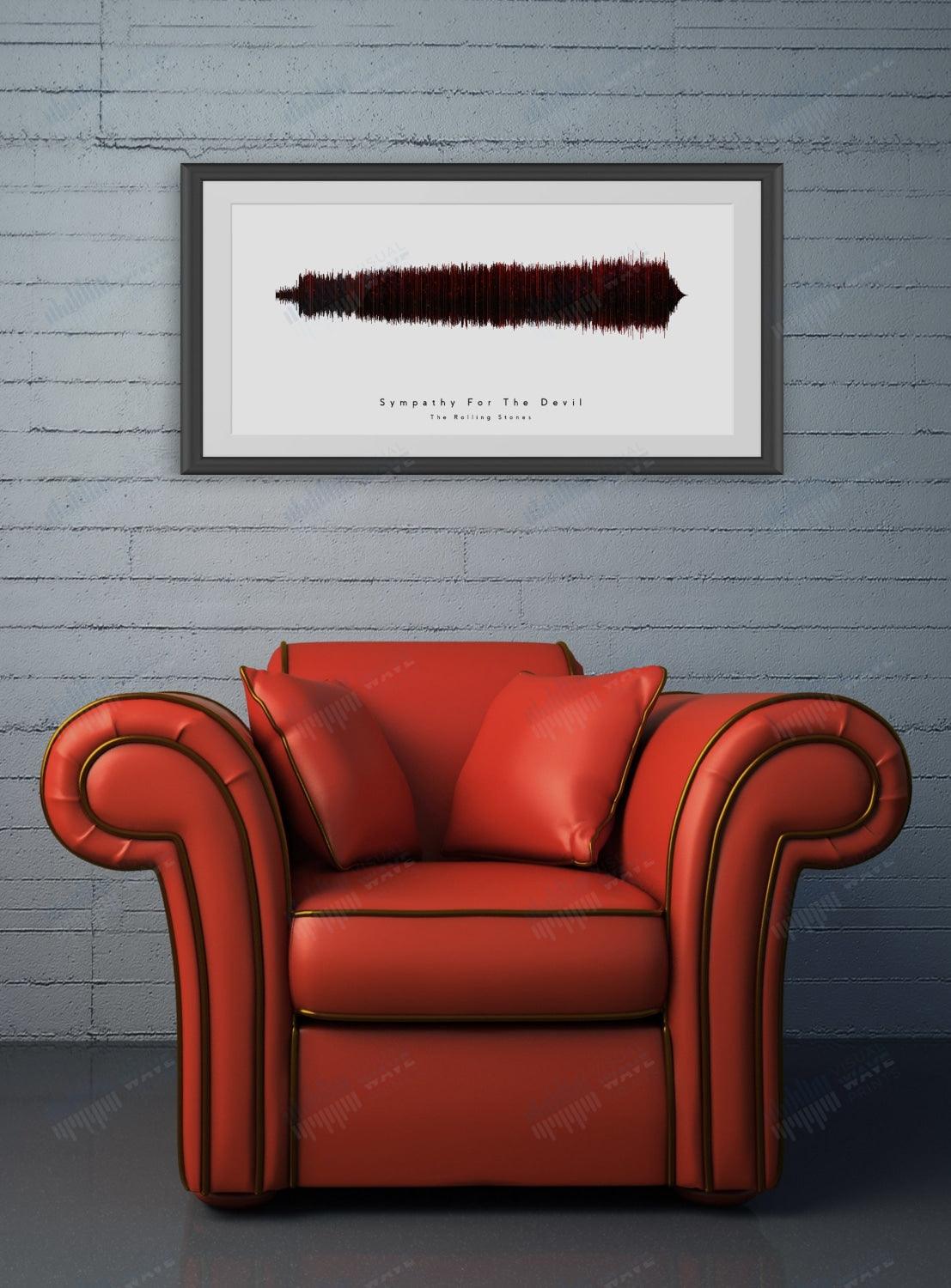 Sympathy for the Devil by The Rolling Stones - Visual Wave Prints