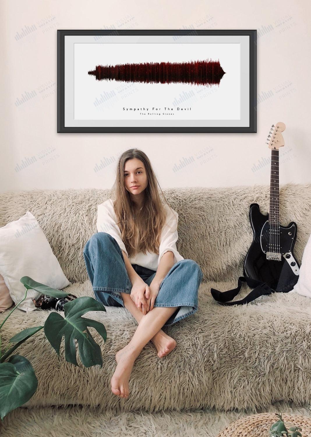 Sympathy for the Devil by The Rolling Stones - Visual Wave Prints