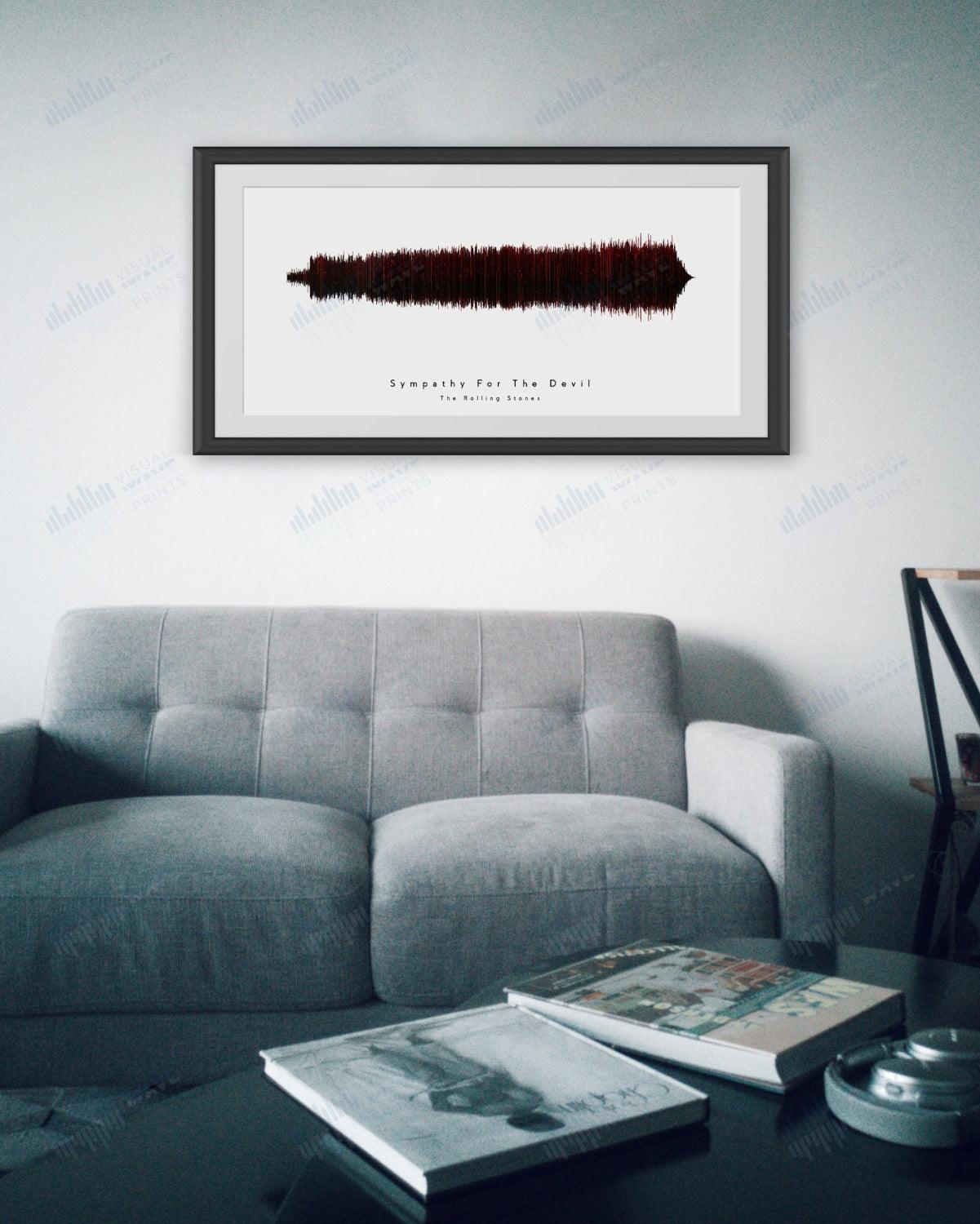 Sympathy for the Devil by The Rolling Stones - Visual Wave Prints