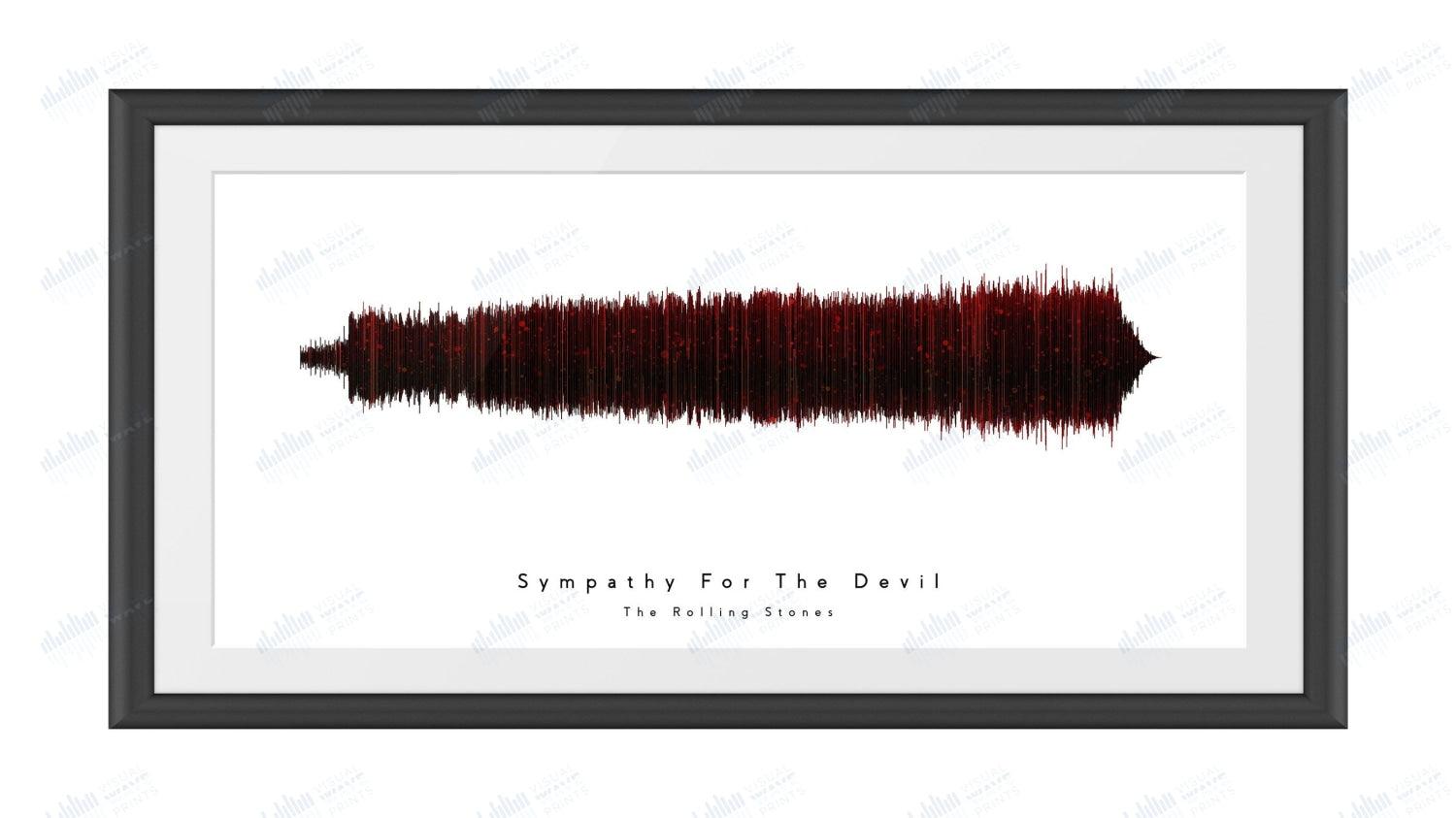 Sympathy for the Devil by The Rolling Stones - Visual Wave Prints