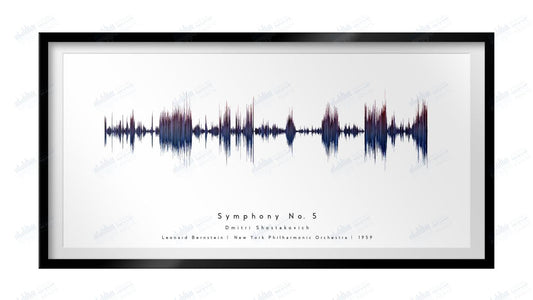 Symphony No. 5 by Dmitri Shostakovich - Visual Wave Prints