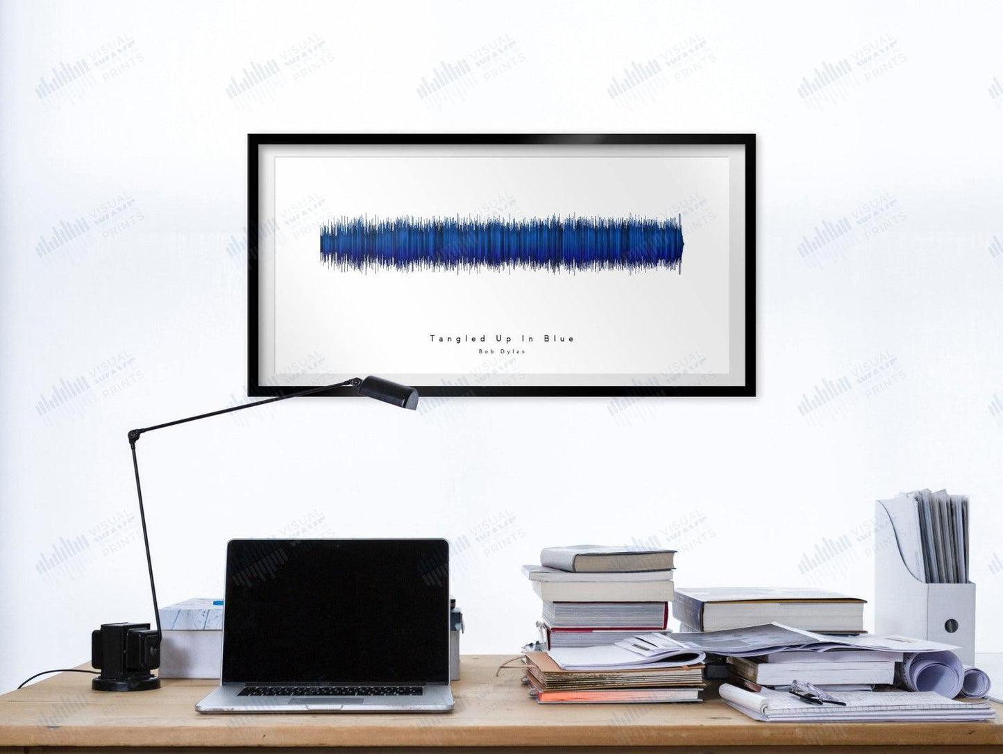 Tangled Up In Blue by Bob Dylan - Visual Wave Prints