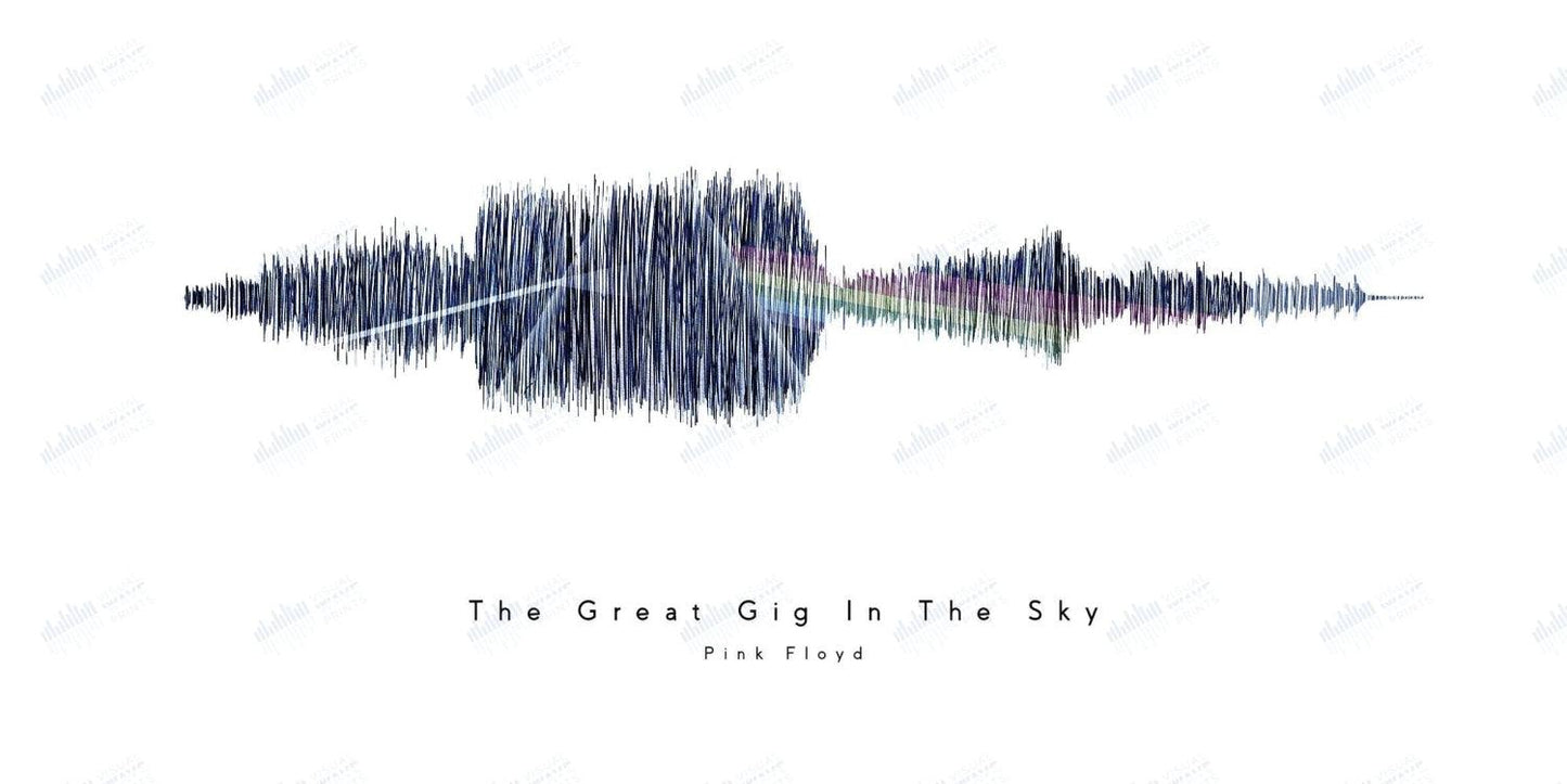 The Great Gig in the Sky by Pink Floyd - Visual Wave Prints