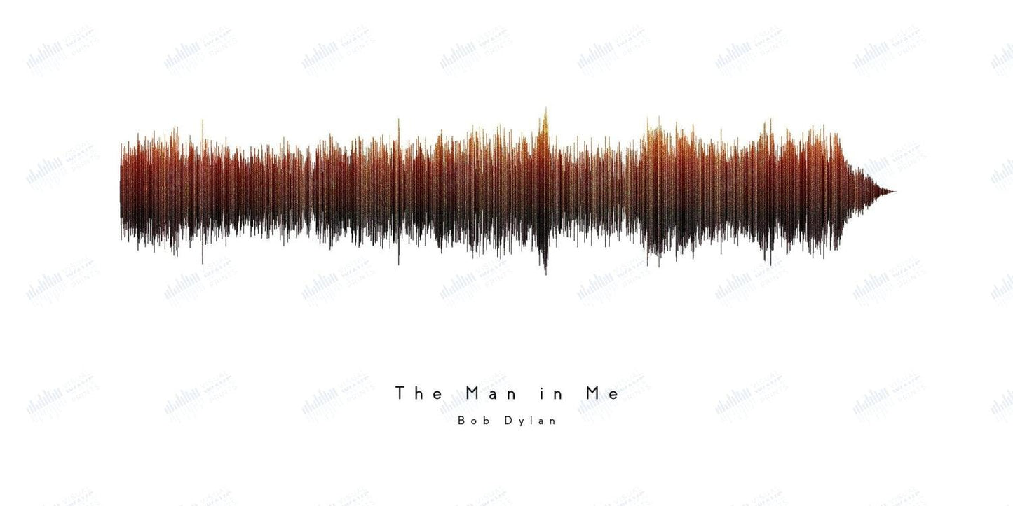 The Man In Me by Bob Dylan - Visual Wave Prints