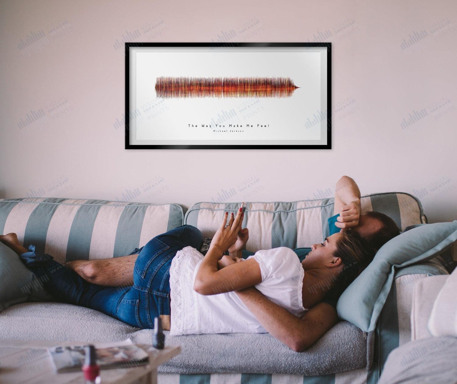 The Way You Make Me Feel by Michael Jackson - Visual Wave Prints