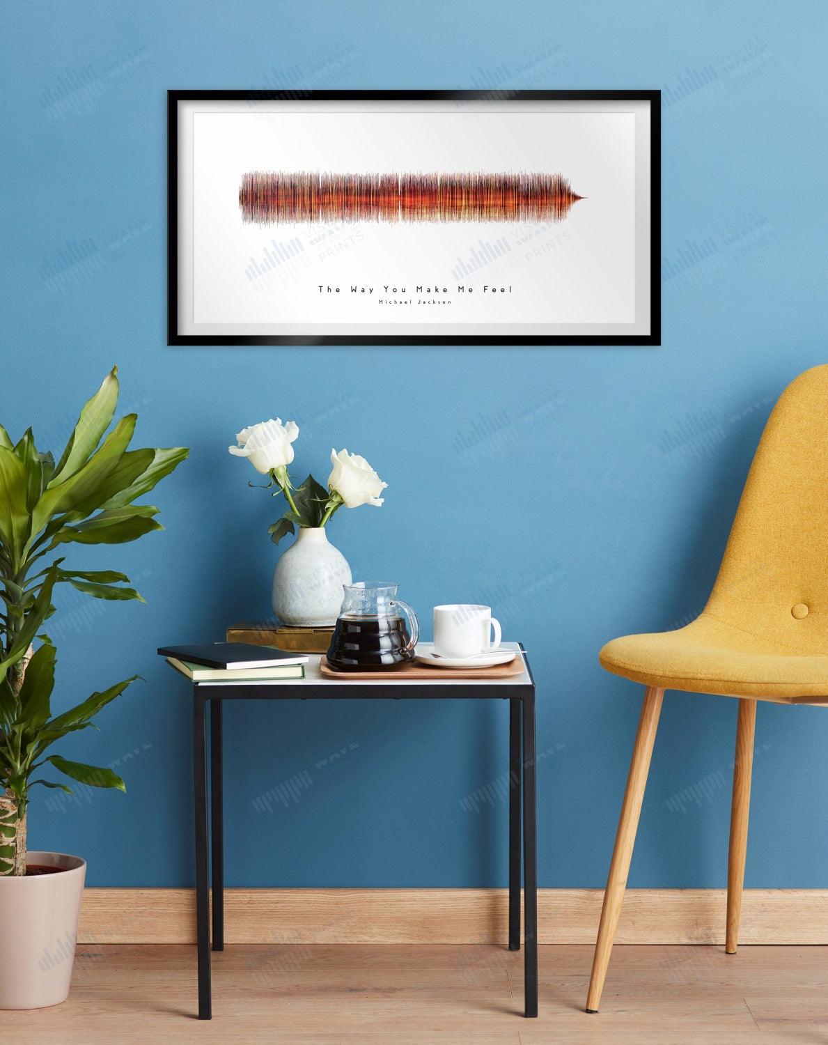 The Way You Make Me Feel by Michael Jackson - Visual Wave Prints