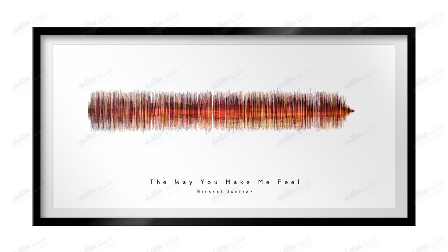 The Way You Make Me Feel by Michael Jackson - Visual Wave Prints