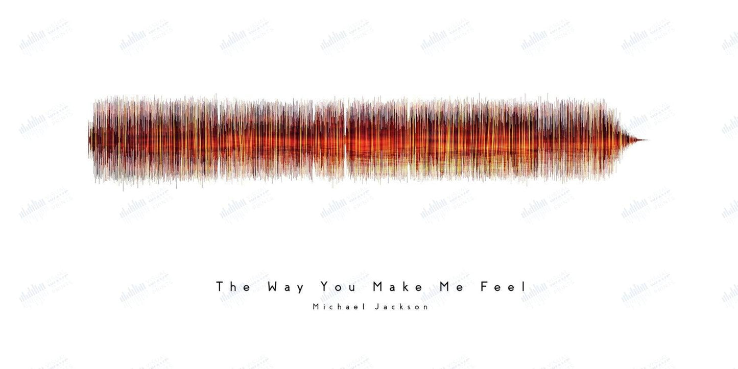The Way You Make Me Feel by Michael Jackson - Visual Wave Prints