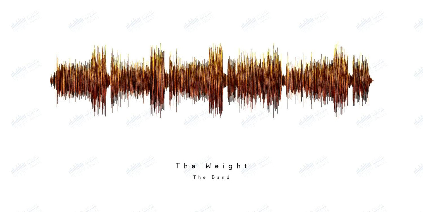 The Weight by The Band - Visual Wave Prints
