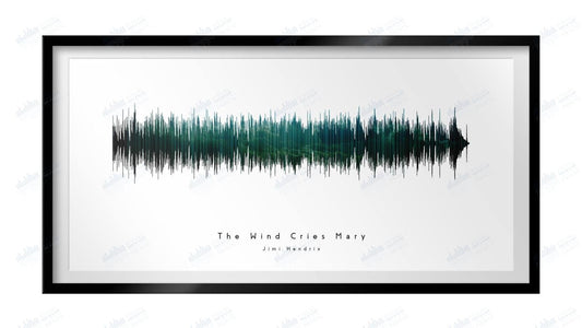 The Wind Cries Mary by Jimi Hendrix - Visual Wave Prints