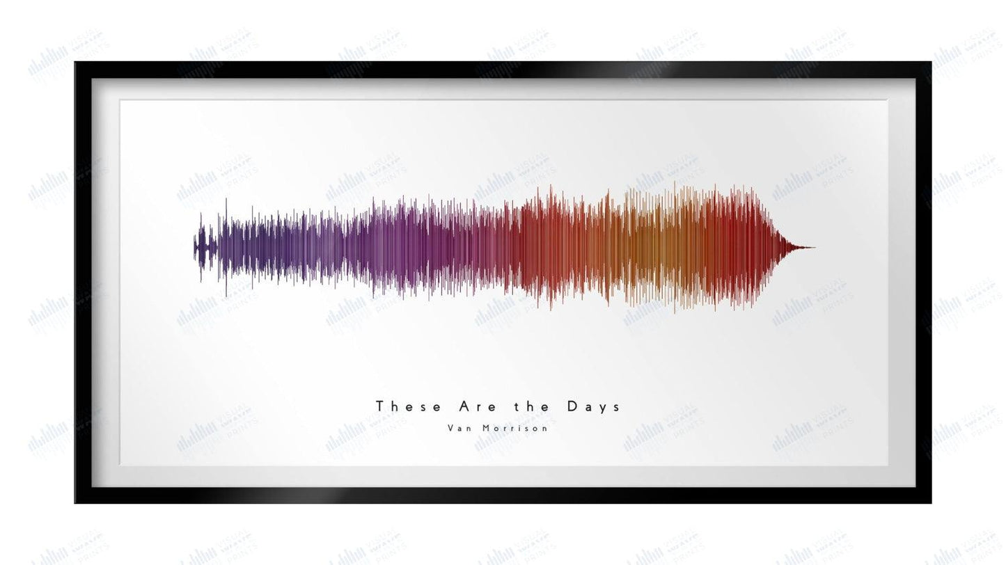 These Are the Days by Van Morrison - Visual Wave Prints