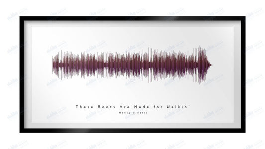 These Boots Are Made for Walking by Nancy Sinatra - Visual Wave Prints