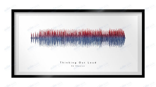 Thinking Out Loud by Ed Sheeran - Visual Wave Prints