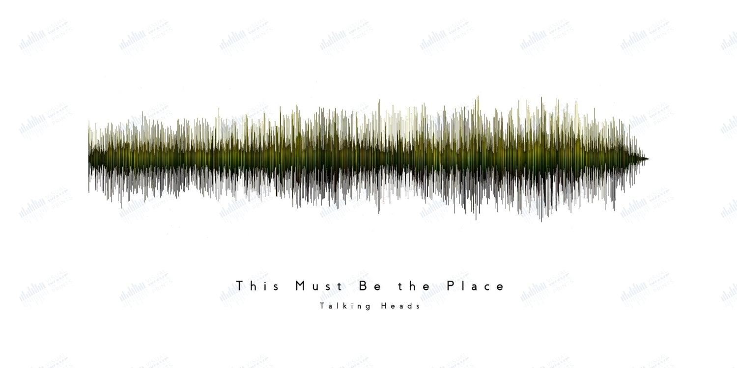 This Must Be the Place by Talking Heads - Visual Wave Prints